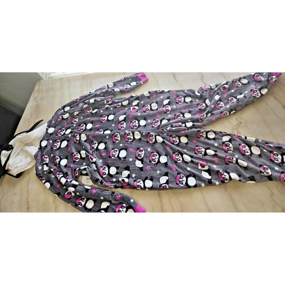 New Holiday Time Women's Cute Panda Sleepwear with Hood, NWT - Picture 4 of 12